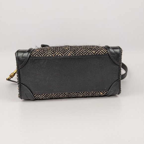 SOLD Celine Black Leather Nano Luggage Crossbody - Picture 12 of 15